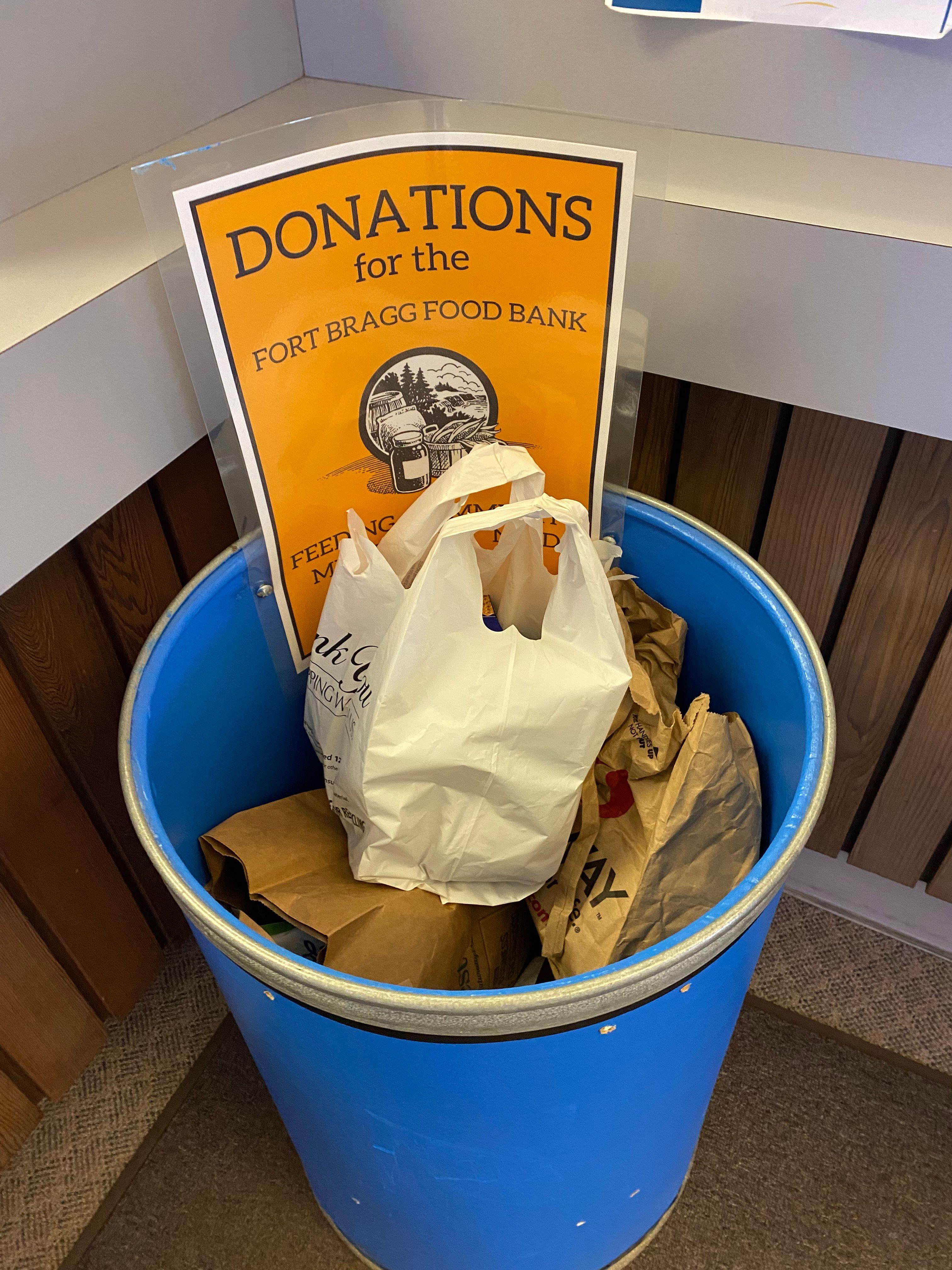donation bins around fort bragg businesses 
